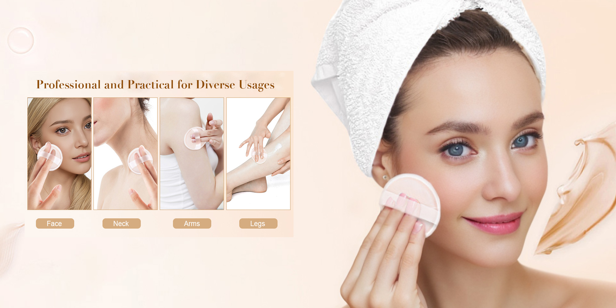 silicone powder puff