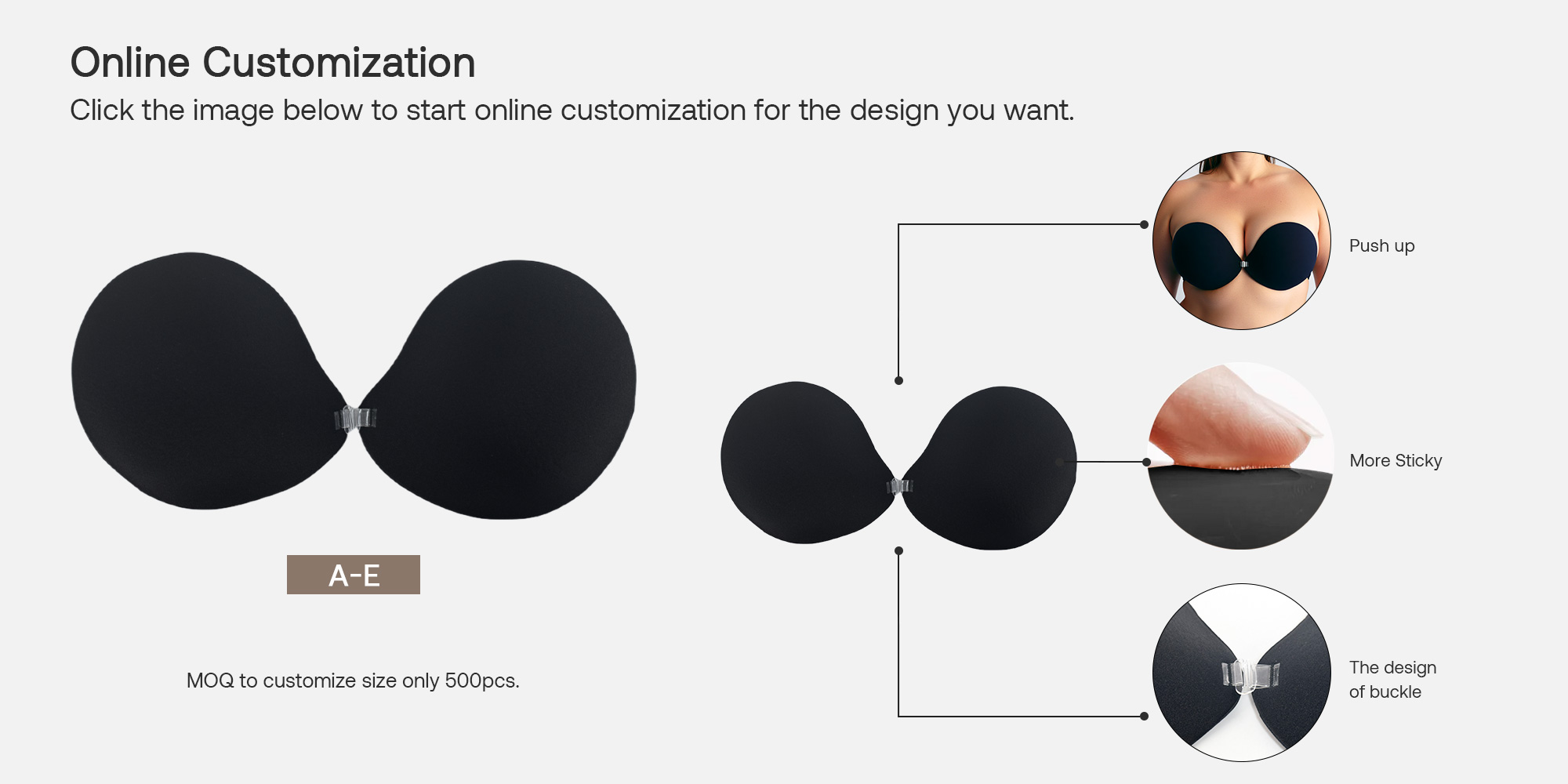 adhesive bra