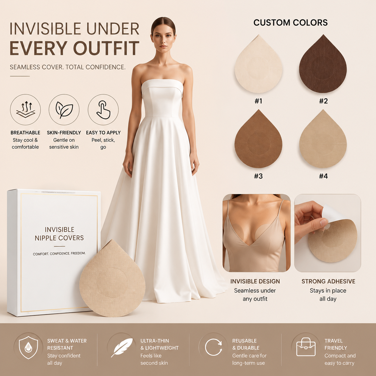 dispoable nipple  cover