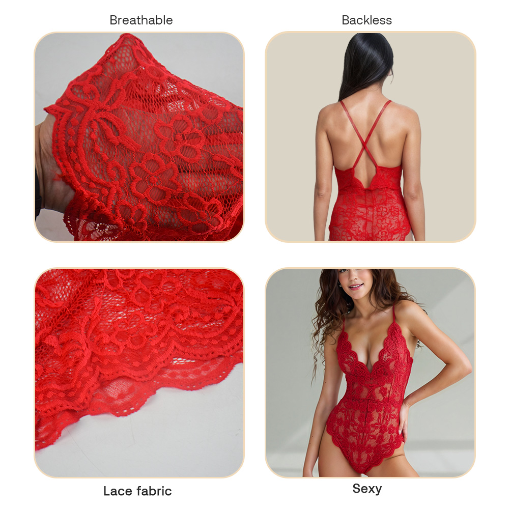 Openwork Lace Bodysuit