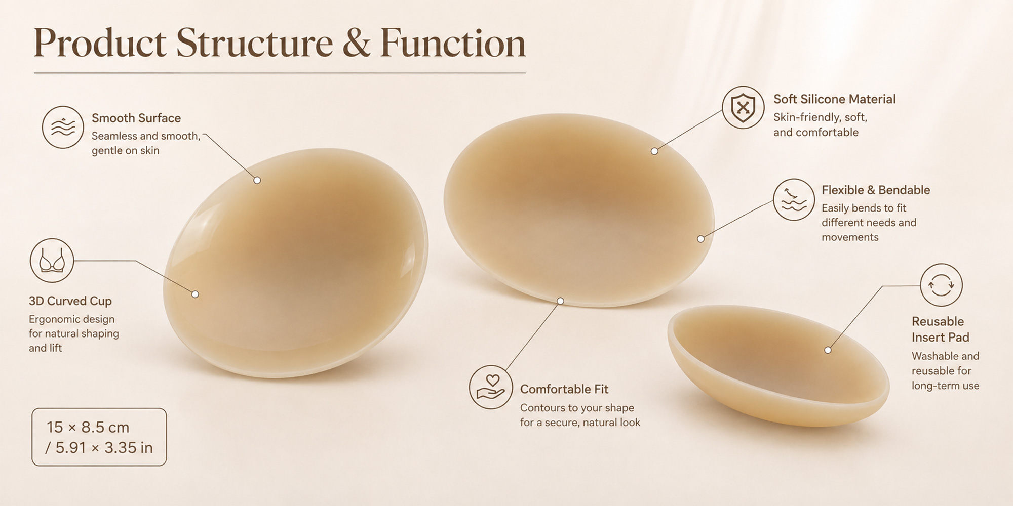 silicone bra pad